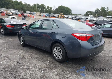 2015 Toyota Corolla L z USA, uszkodzony, nr VIN 2T1BURHE1FC394043